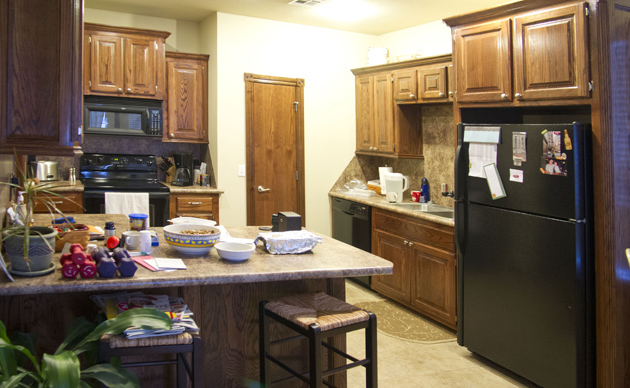Peter Free's DxO ViewPoint review photo showing Horizontal to Vertical Ratio change in kitchen scene.